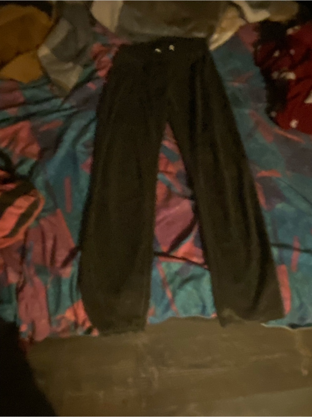Women's Black Drawstring Jogger Pants - Casual Fit